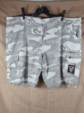 ECKO Men's Gray Outdoor Camouflage Cargo Shorts Size 50
